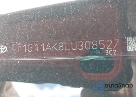 2020 Toyota Camry Se Nightshade Edition z USA, uszkodzony, nr VIN 4T1G11AK8LU308527